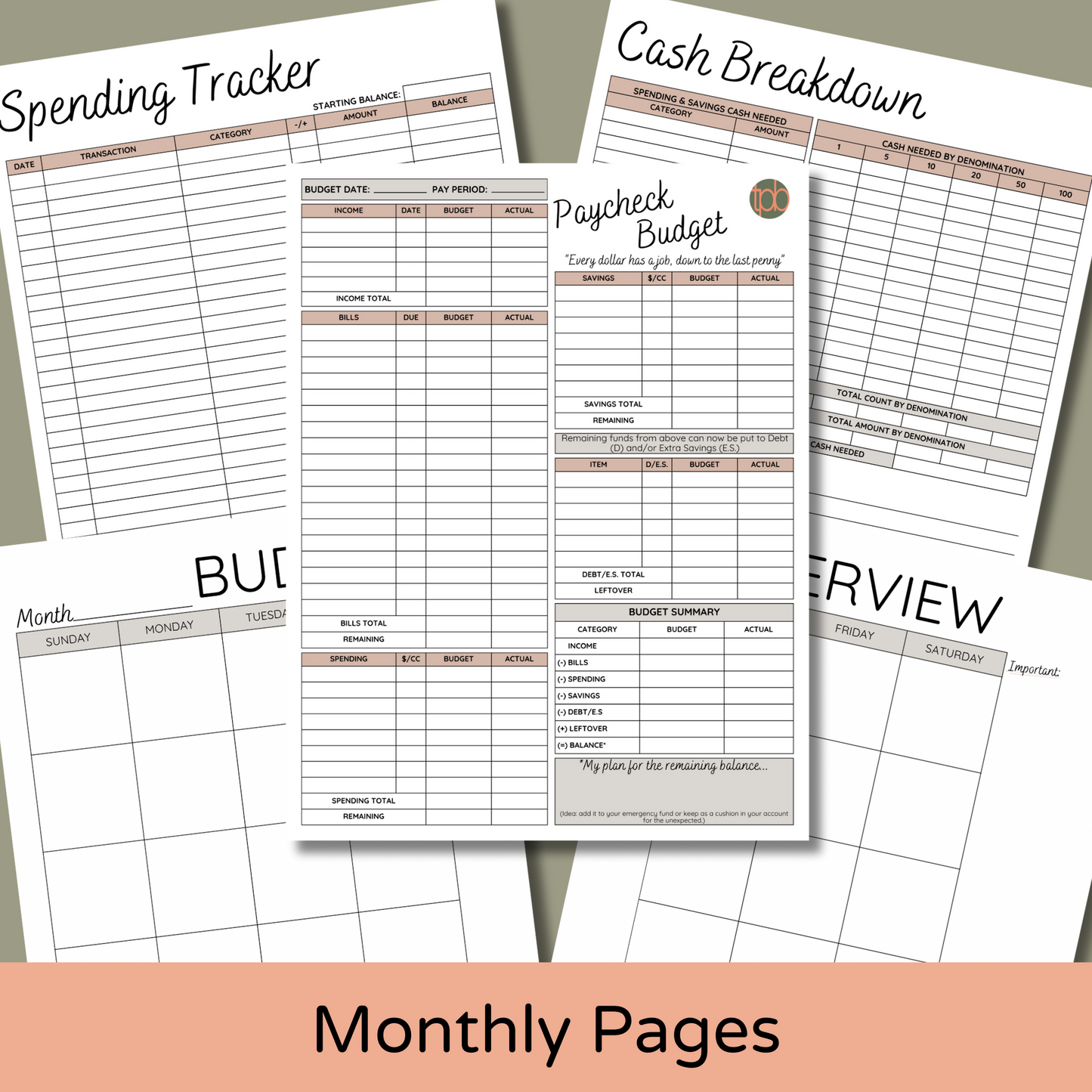 Paycheck Planner - Step One