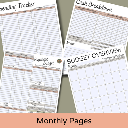 Fillable Digital Paycheck Planner - Step One